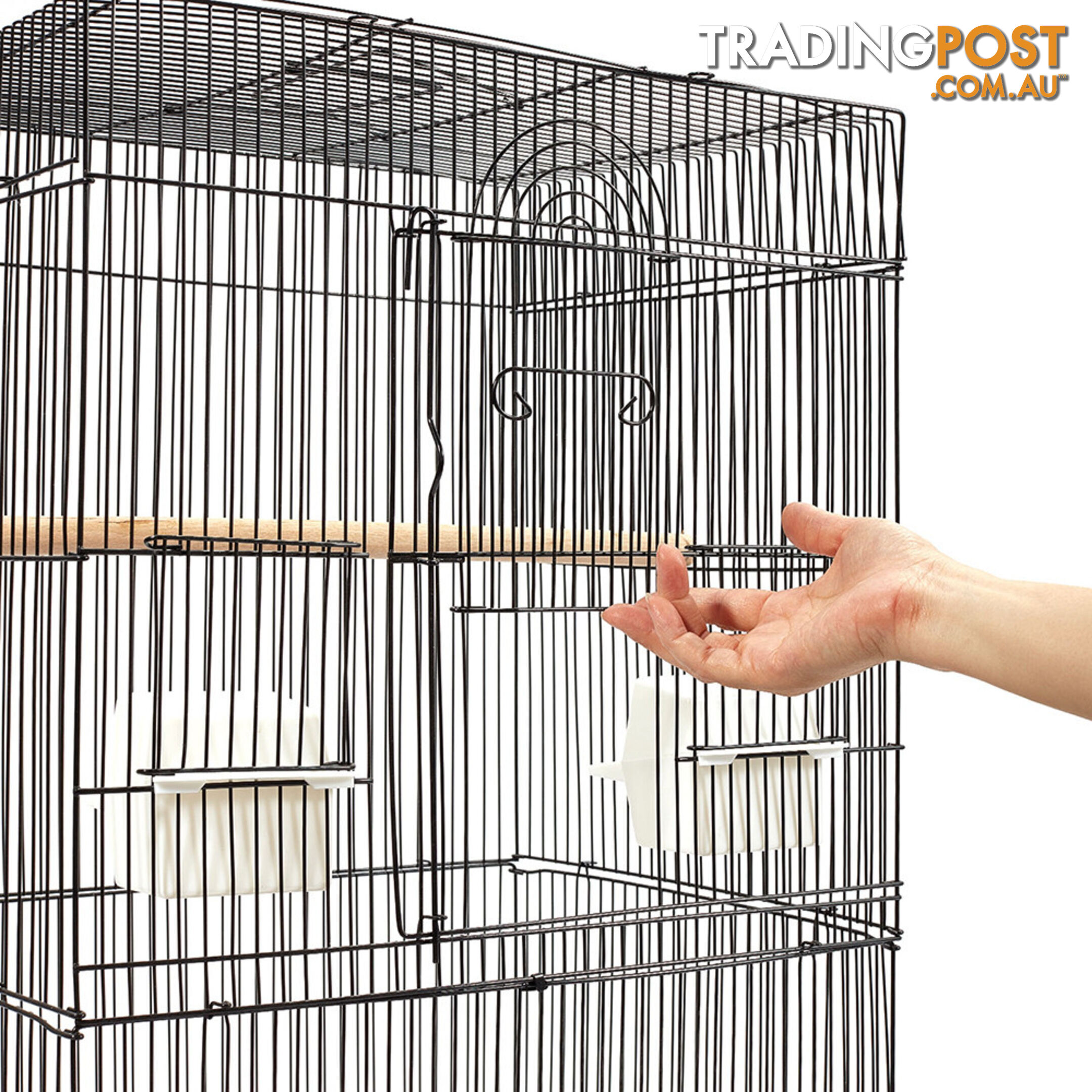 Pet Bird Cage Black Medium - 88CM