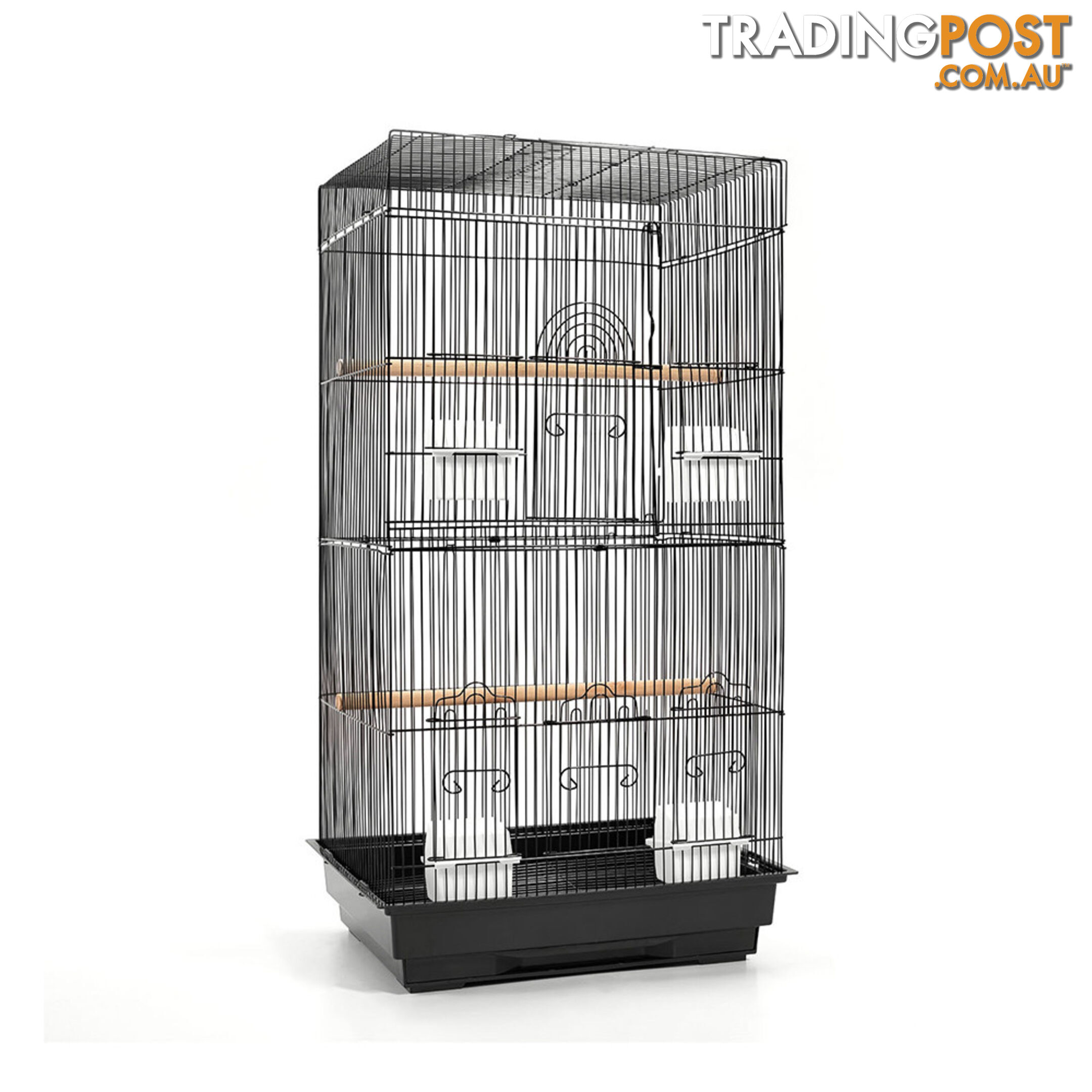 Pet Bird Cage Black Medium - 88CM