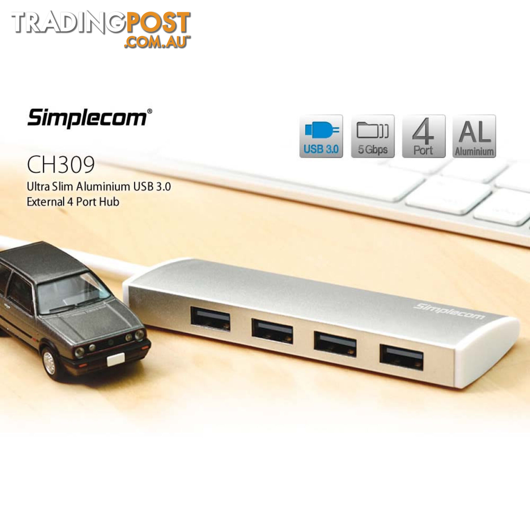 Simplecom CR307 SuperSpeed USB 3.0 All In One Card Reader with CF 4 Slot
