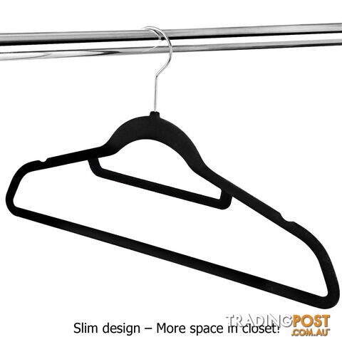 200 Pack Velvet Hangers with Tie Bar