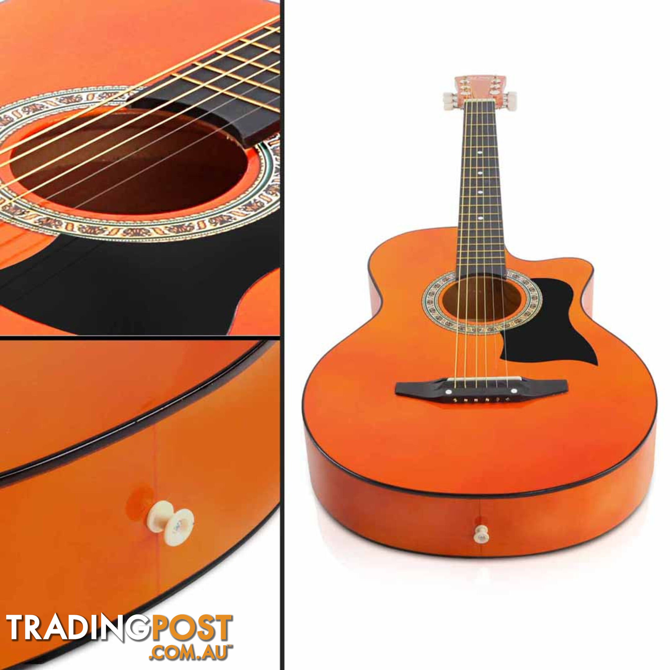 Acoustic Cutaway Steel-Stringed Guitar 38