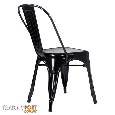 Set of 4 Replica Tolix Dining Metal Chair Gloss Metal