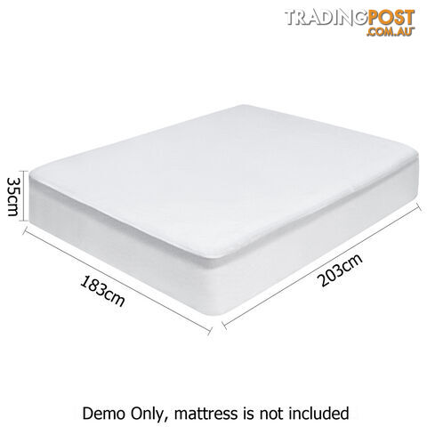 Waterproof Bamboo Mattress Protector - King Single