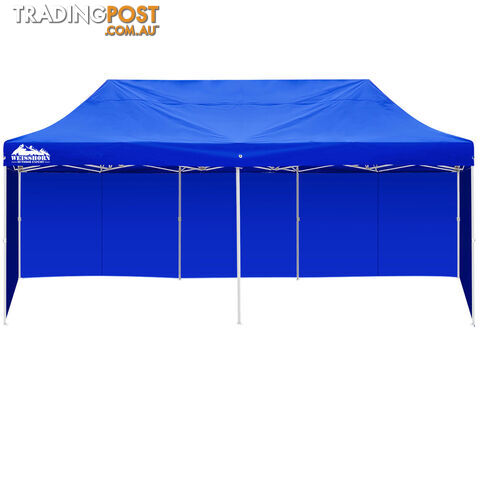 3m x 6m Folding Outdoor Gazebo Marquee Blue
