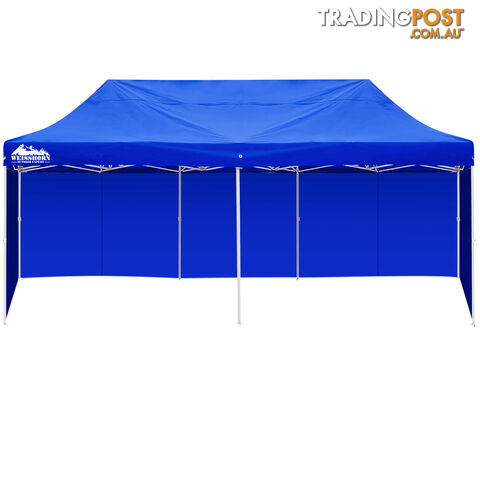 3m x 6m Folding Outdoor Gazebo Marquee Blue