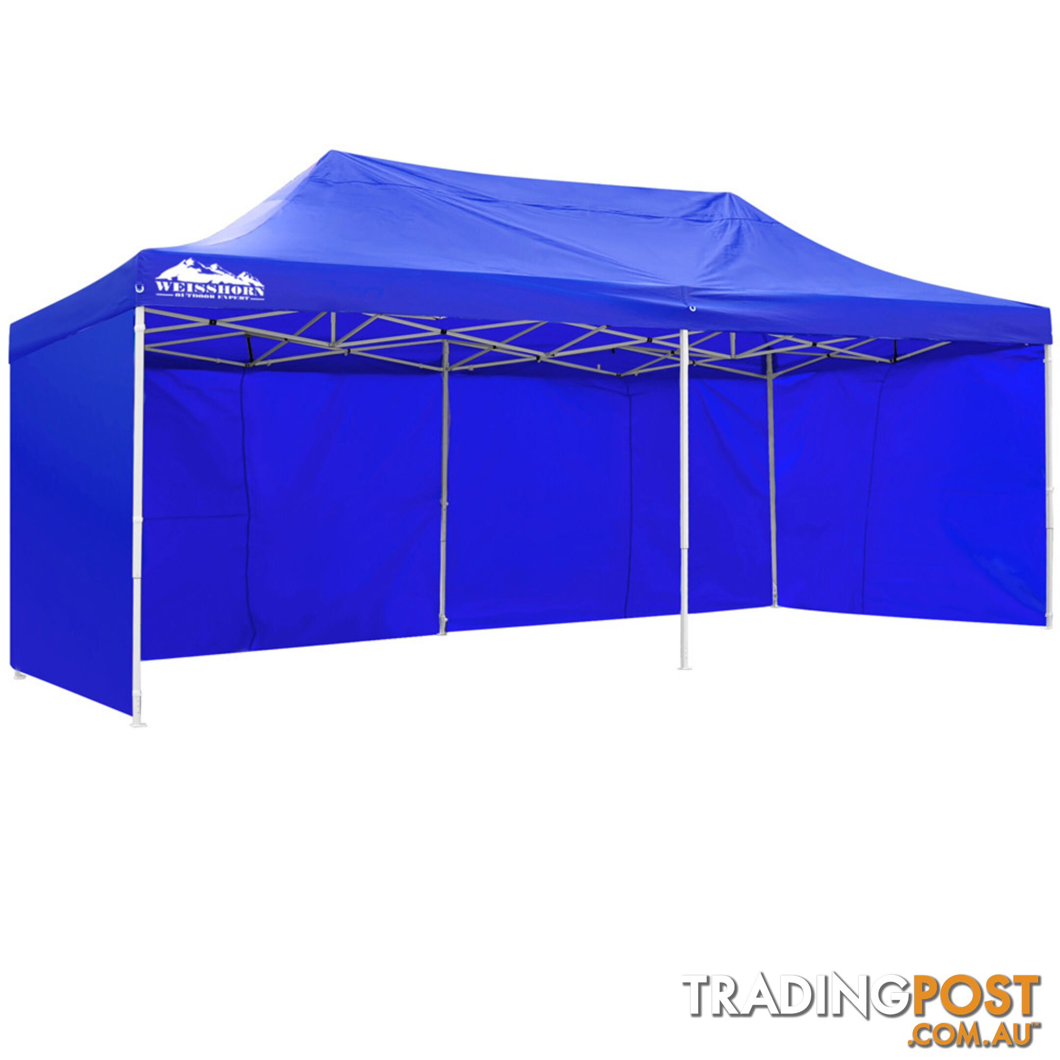 3m x 6m Folding Outdoor Gazebo Marquee Blue