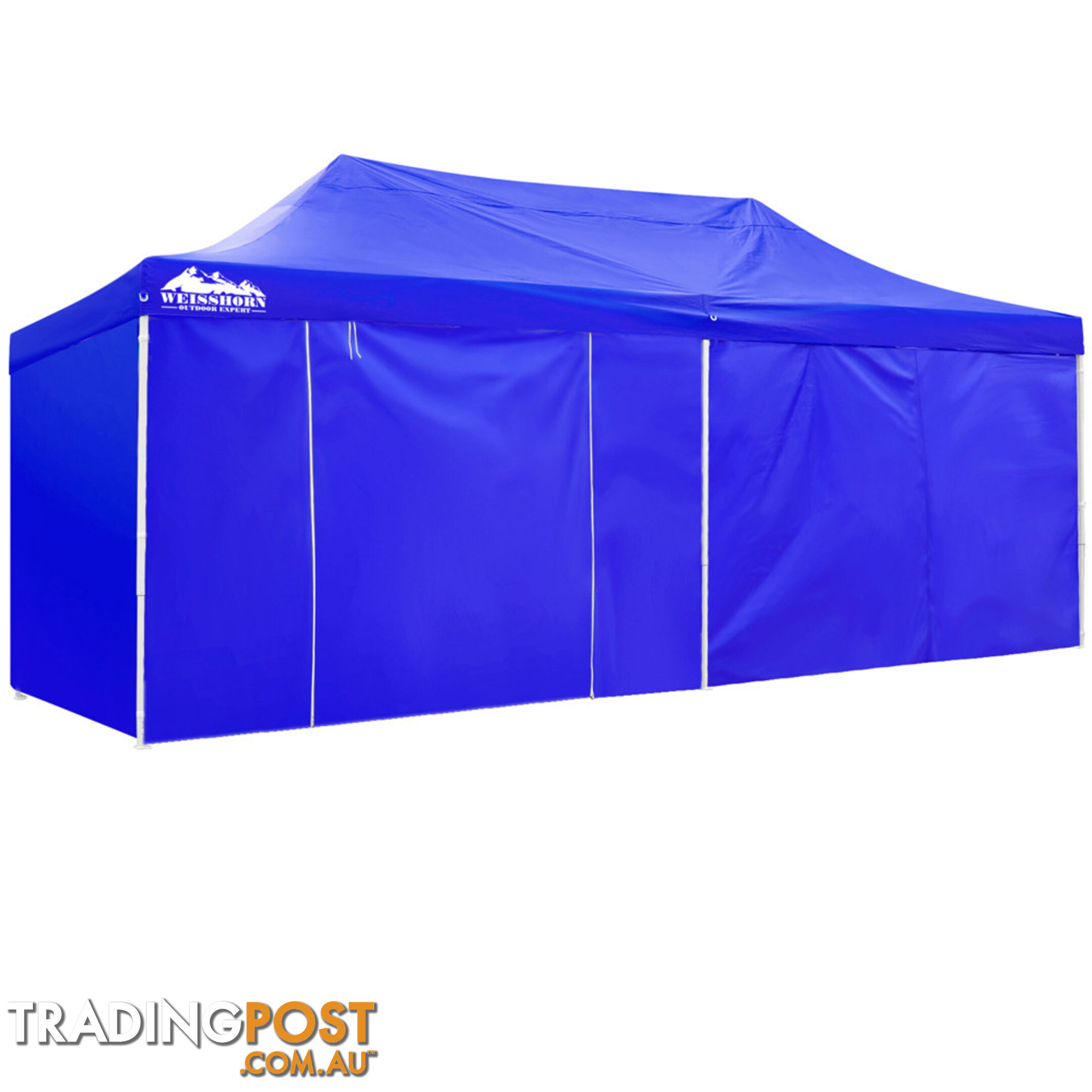 3m x 6m Folding Outdoor Gazebo Marquee Blue