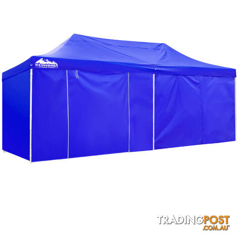 3m x 6m Folding Outdoor Gazebo Marquee Blue