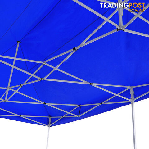 3m x 6m Folding Outdoor Gazebo Marquee Blue