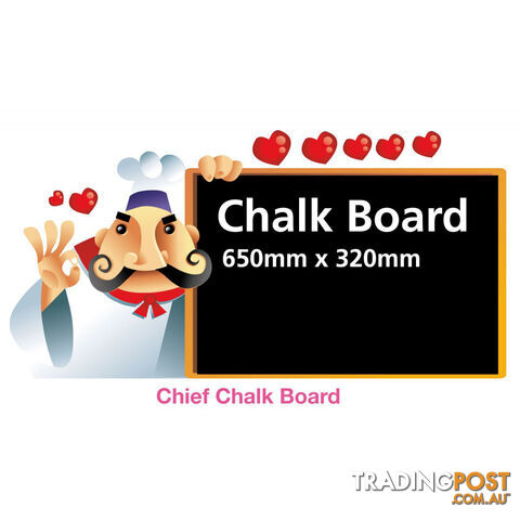 Funky Chef Menu Chalk Board Black Board Wall Stickers