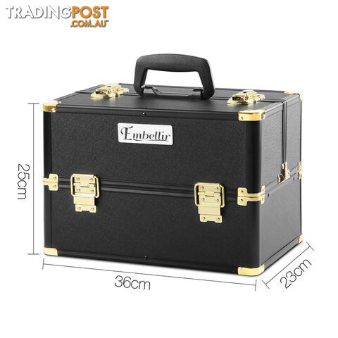 Make Up Cosmetic Beauty Case Black & Gold - photo 2 of 9