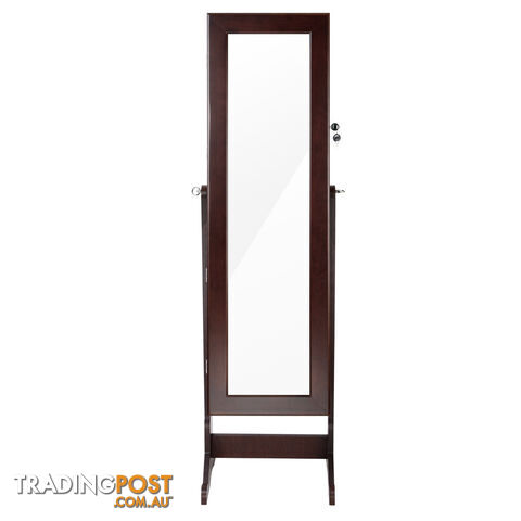 Mirror Jewellery Cabinet Storage 146cm Walnut - photo 5 of 8