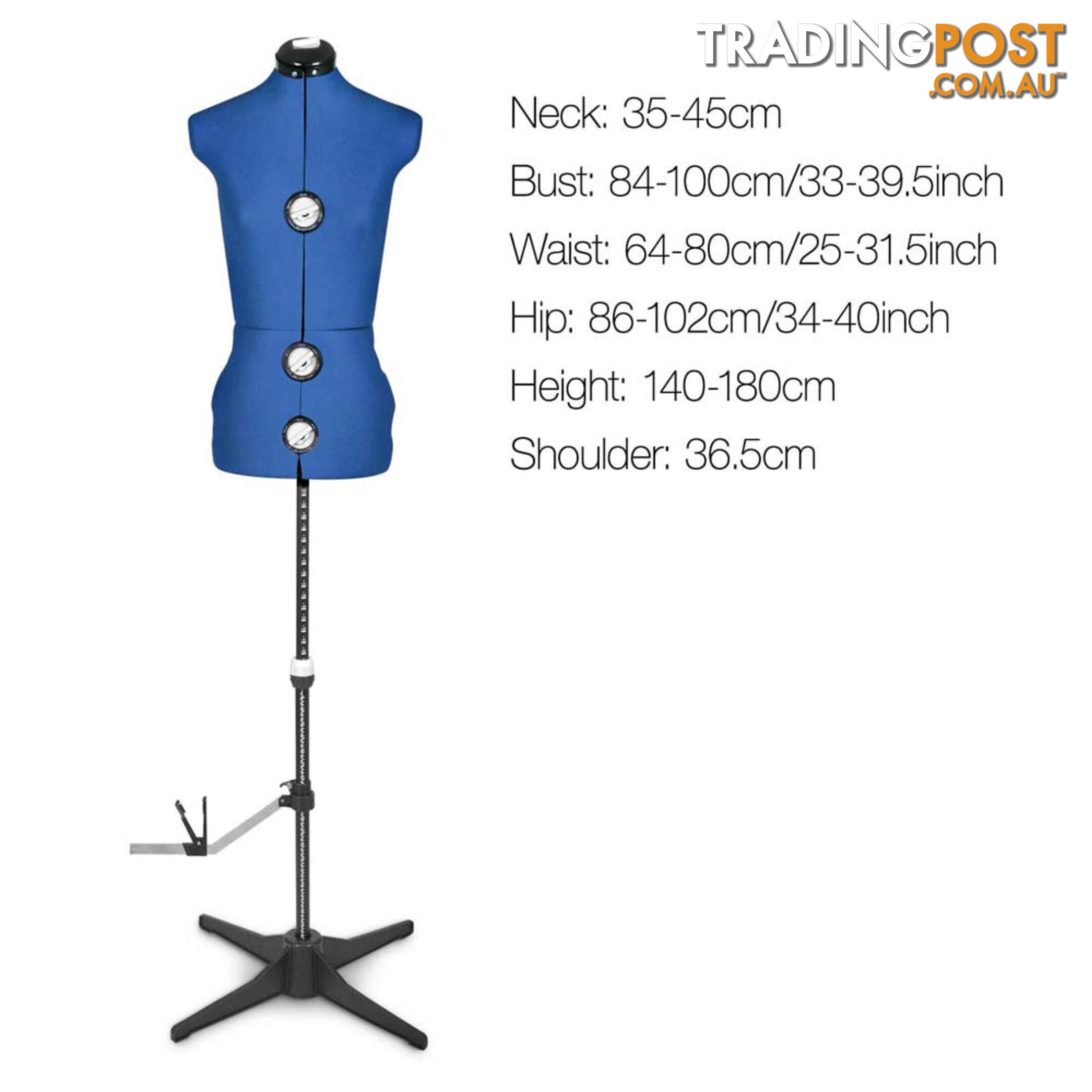 Adjustable Dressmaking Mannequin SZ8-14 - Blue