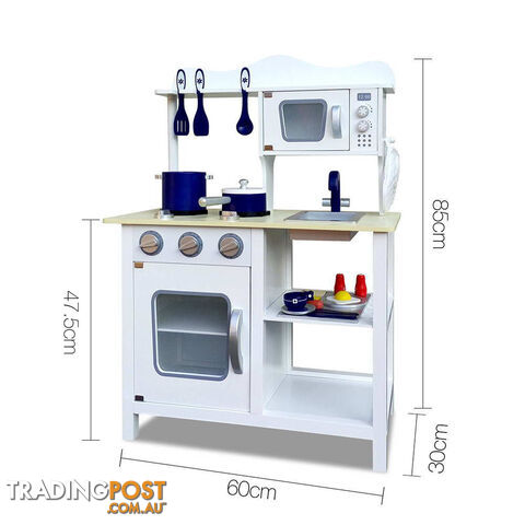 18 Piece Kitchen Play Set White & Blue - photo 2 of 7