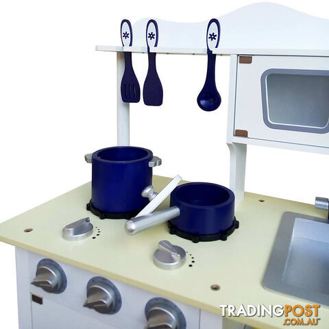 18 Piece Kitchen Play Set  White & Blue - photo 5 of 7
