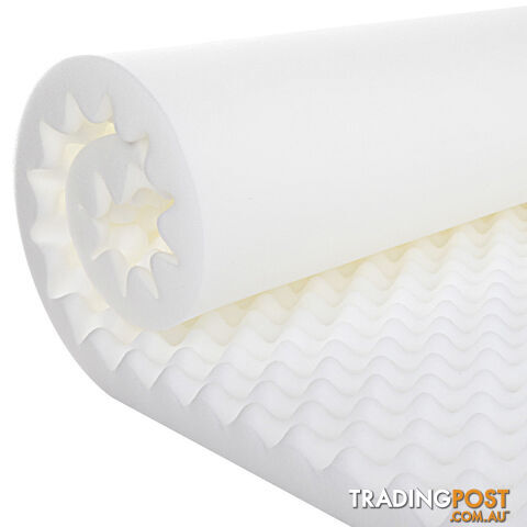 Deluxe Egg Crate Mattress Topper 5 cm Underlay Protector Single - photo 5 of 9