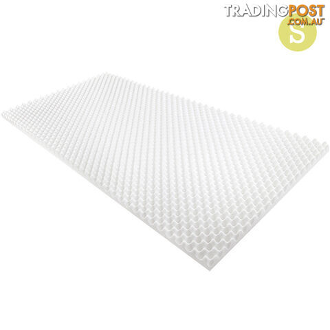 Deluxe Egg Crate Mattress Topper 5 cm Underlay Protector Single
