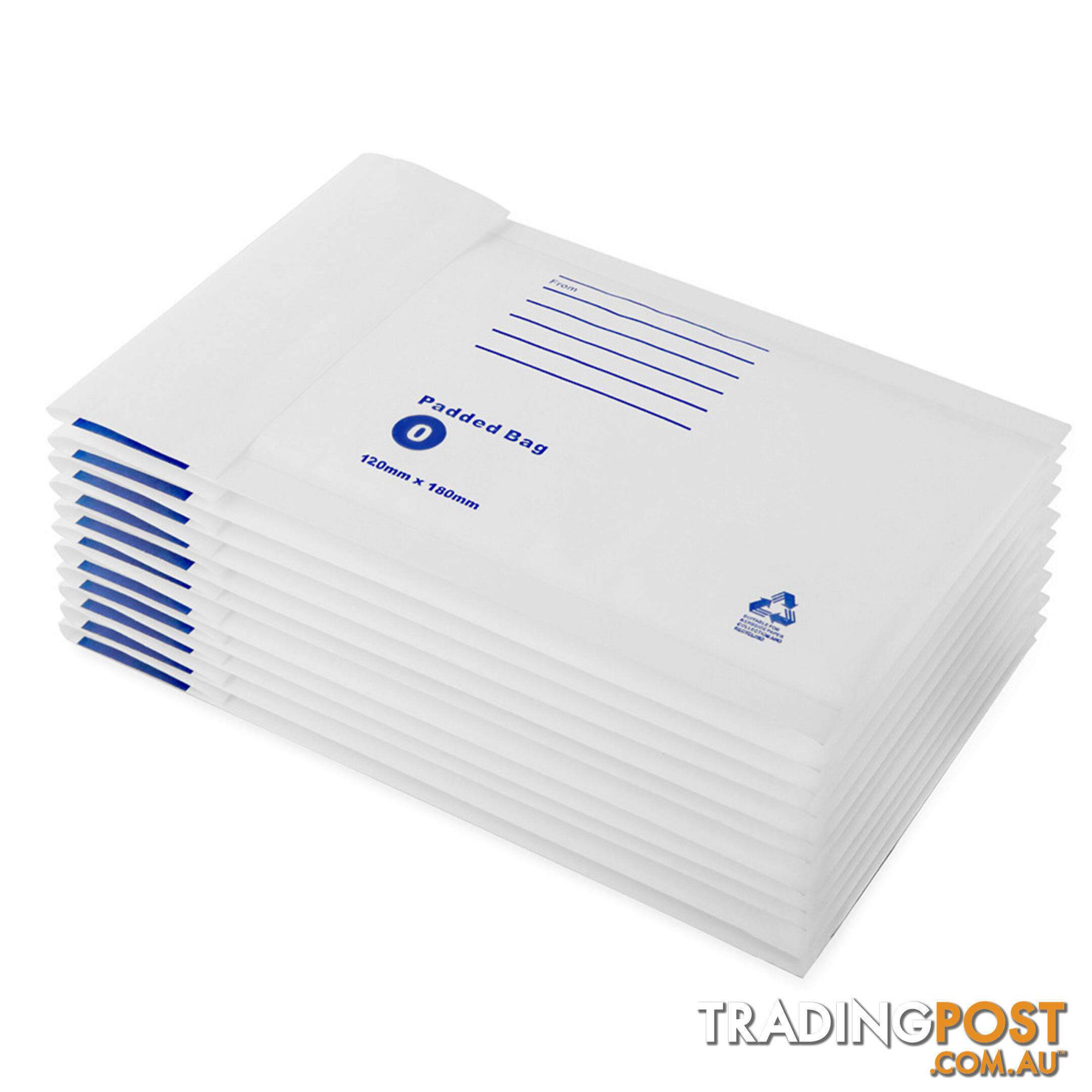 Set of 100 Bubble Padded Mailer Bag - 160mm x 230mm