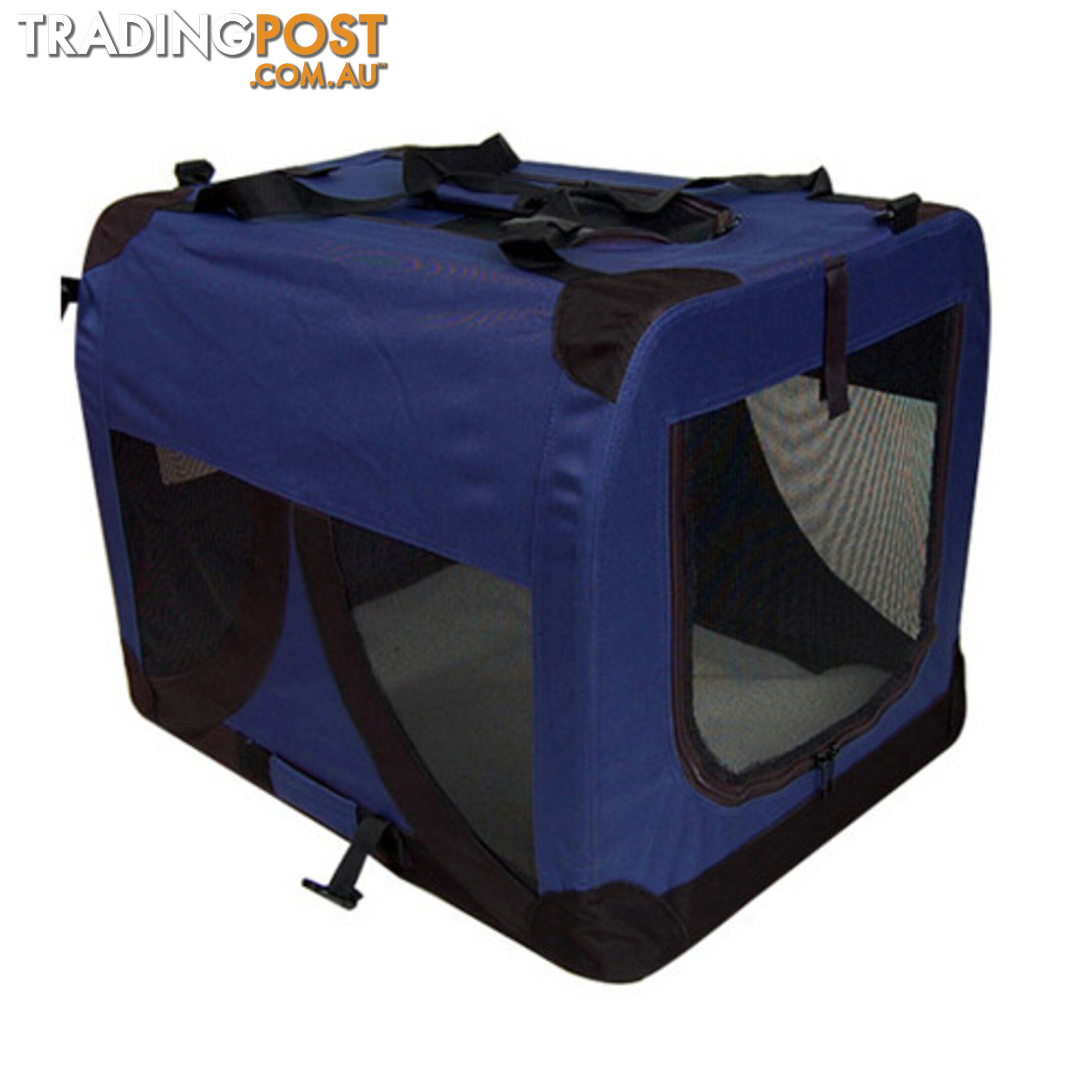 Large Portable Soft Pet Dog Crate Cage Kennel Blue