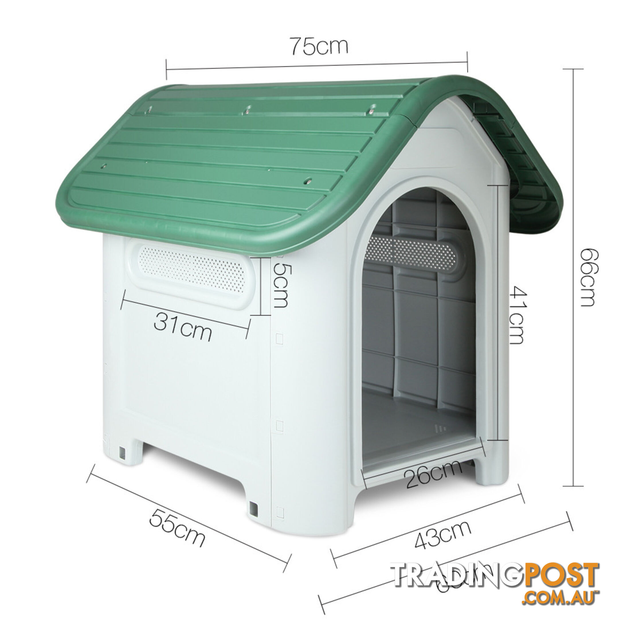 Green Dog Kennel  66CM