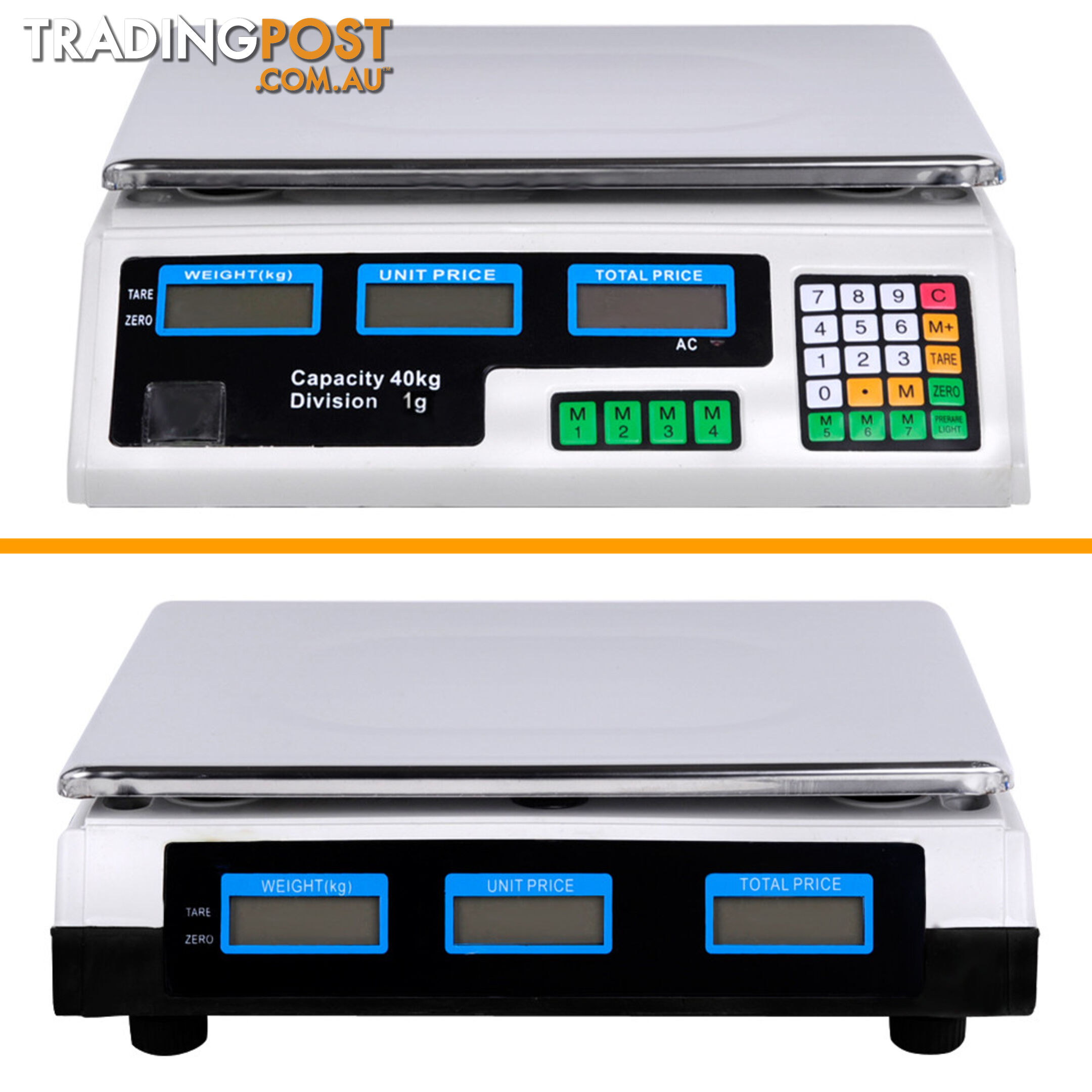 Kitchen Electronic Digital Scales 40kg  White