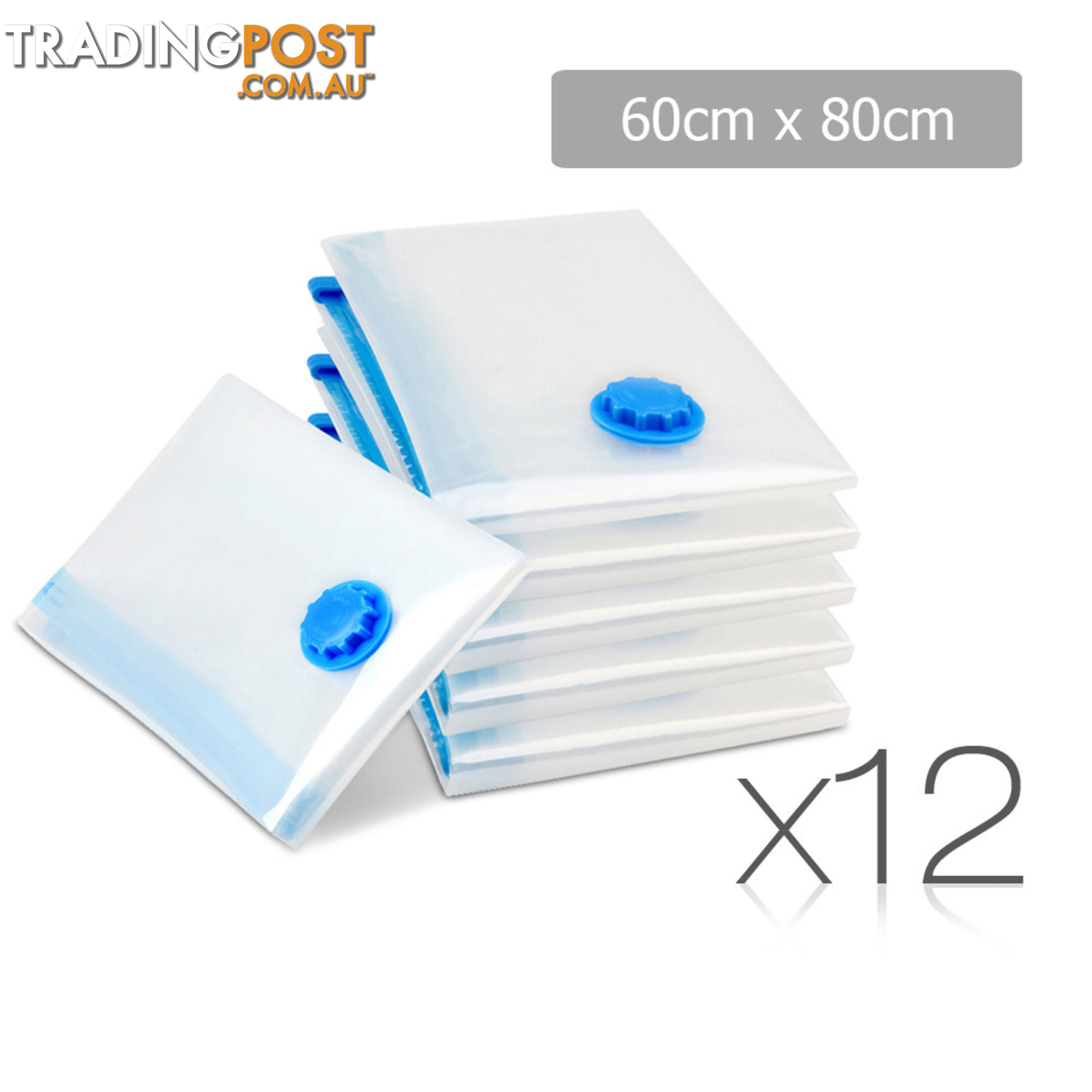 Set of 12 Vacuum Storage Bags 70 x 100cm