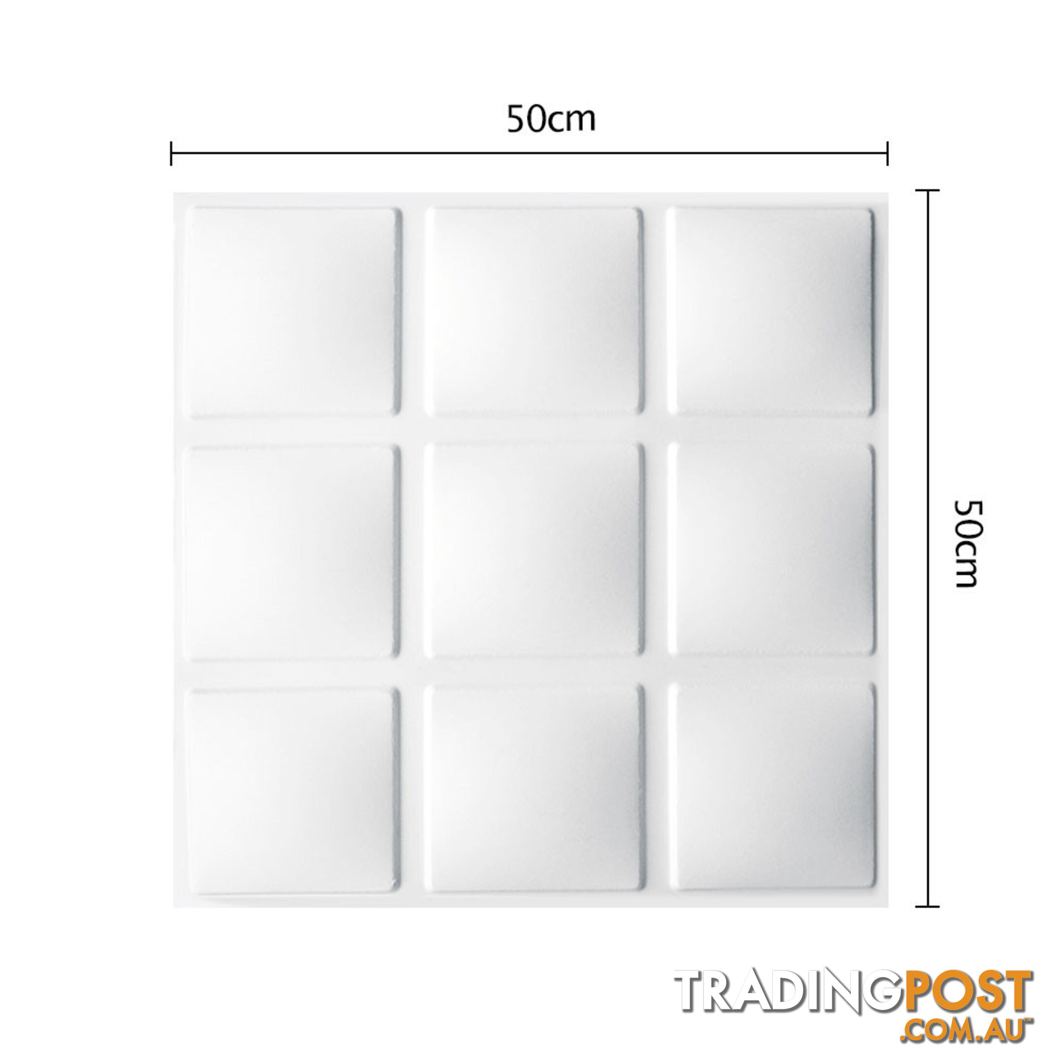 12 Pcs 3D Cube Design Wall Panel