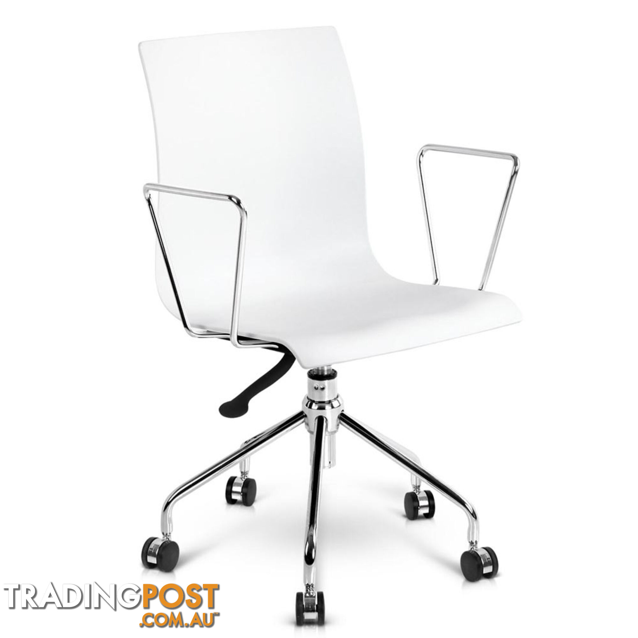 Modern Office Chair with Armrests White