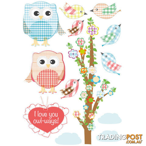 Love Owl-ways Tree Wall Stickers - Totally Movable