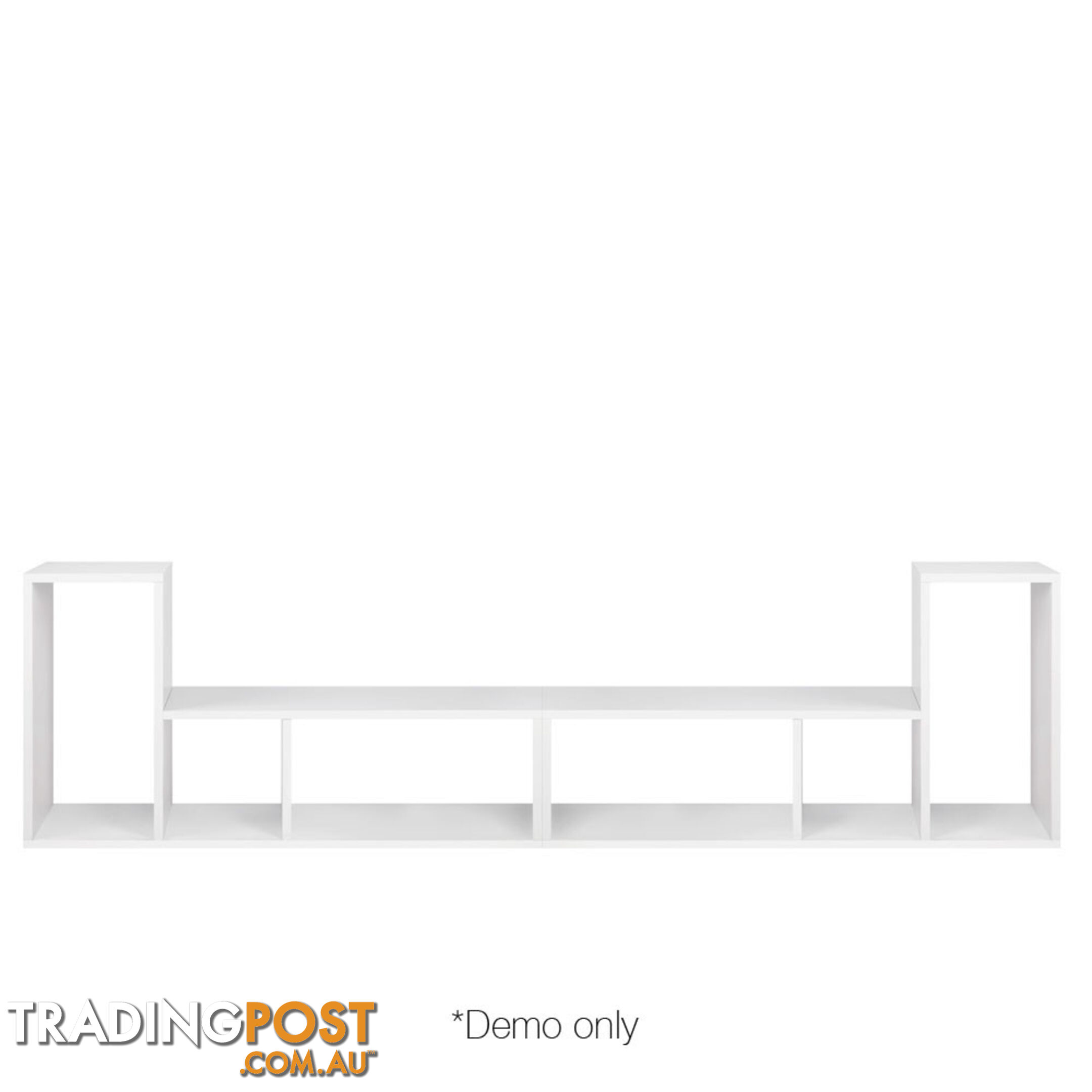 DIY L Shaped Display Shelf - White