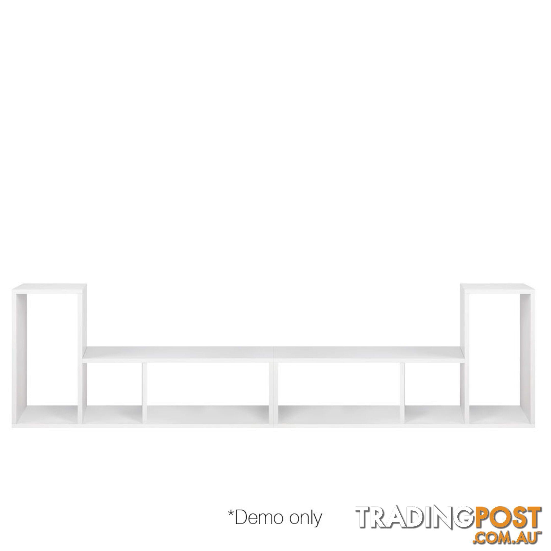 DIY L Shaped Display Shelf - White