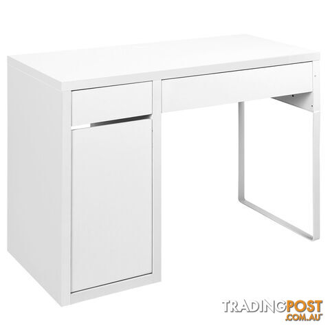 Office Study Computer Desk Cabinet White