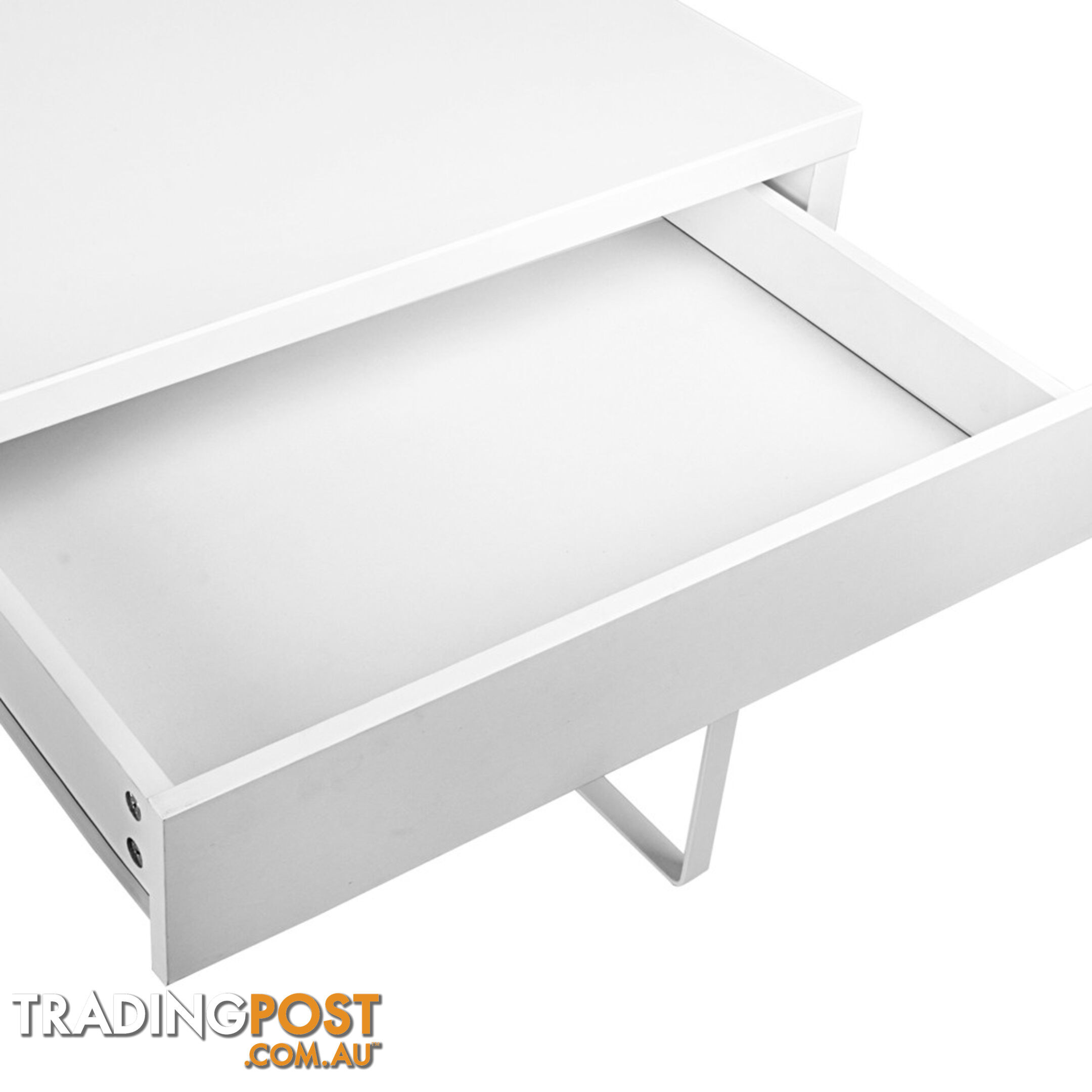 Office Study Computer Desk Cabinet White