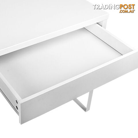 Office Study Computer Desk Cabinet White