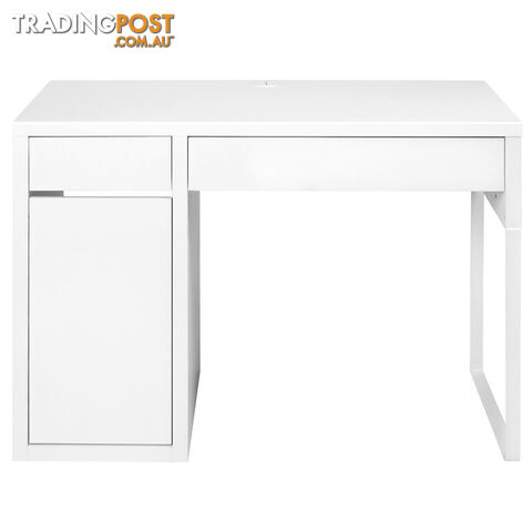 Office Study Computer Desk Cabinet White