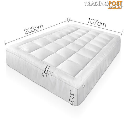 Duck Feather & Down Pillowtop Matress Topper - King Single - photo 2 of 7