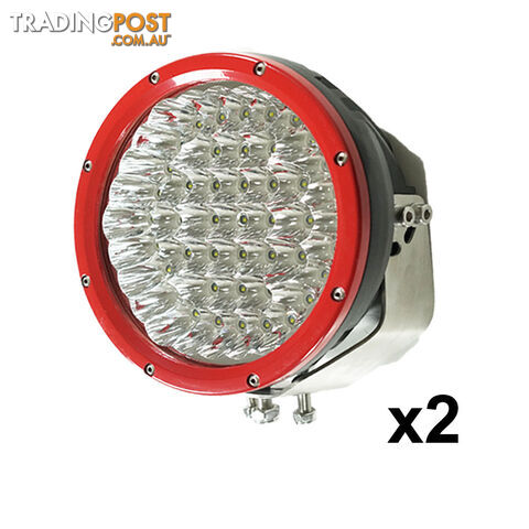 2X 9inch 315w CREE LED Driving Light Spot Beam Offroad Work Bar Lamp 12V 4WD 4X4 RED