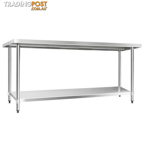 304 Stainless Steel Kitchen Work Bench Table 1829mm