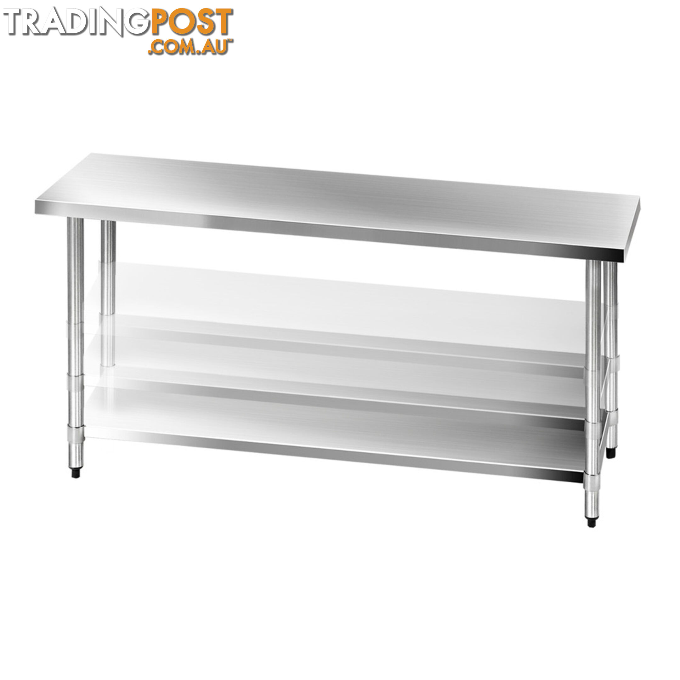 304 Stainless Steel Kitchen Work Bench Table 1829mm