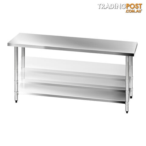 304 Stainless Steel Kitchen Work Bench Table 1829mm