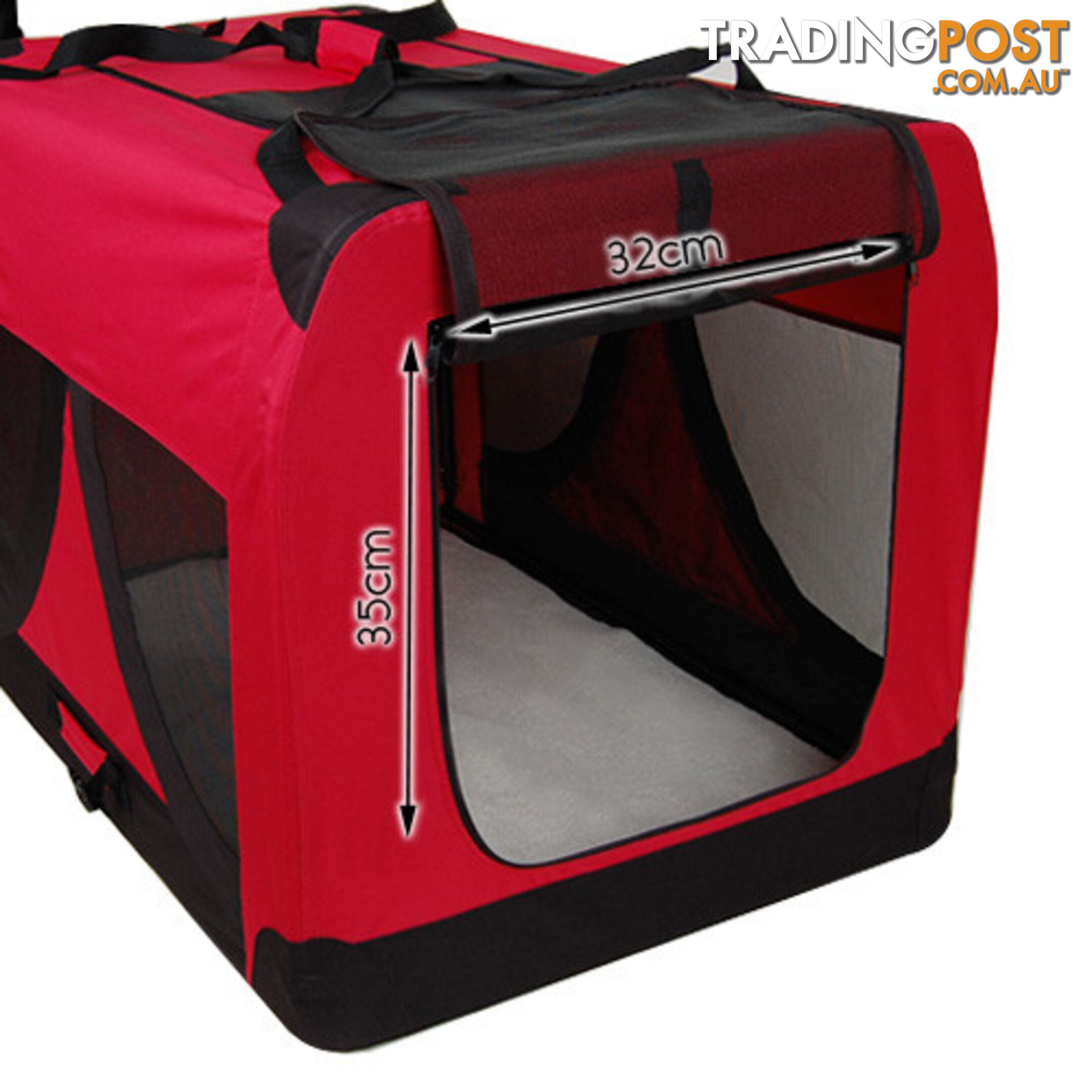 Large Portable Soft Pet Dog Crate Cage Kennel Red