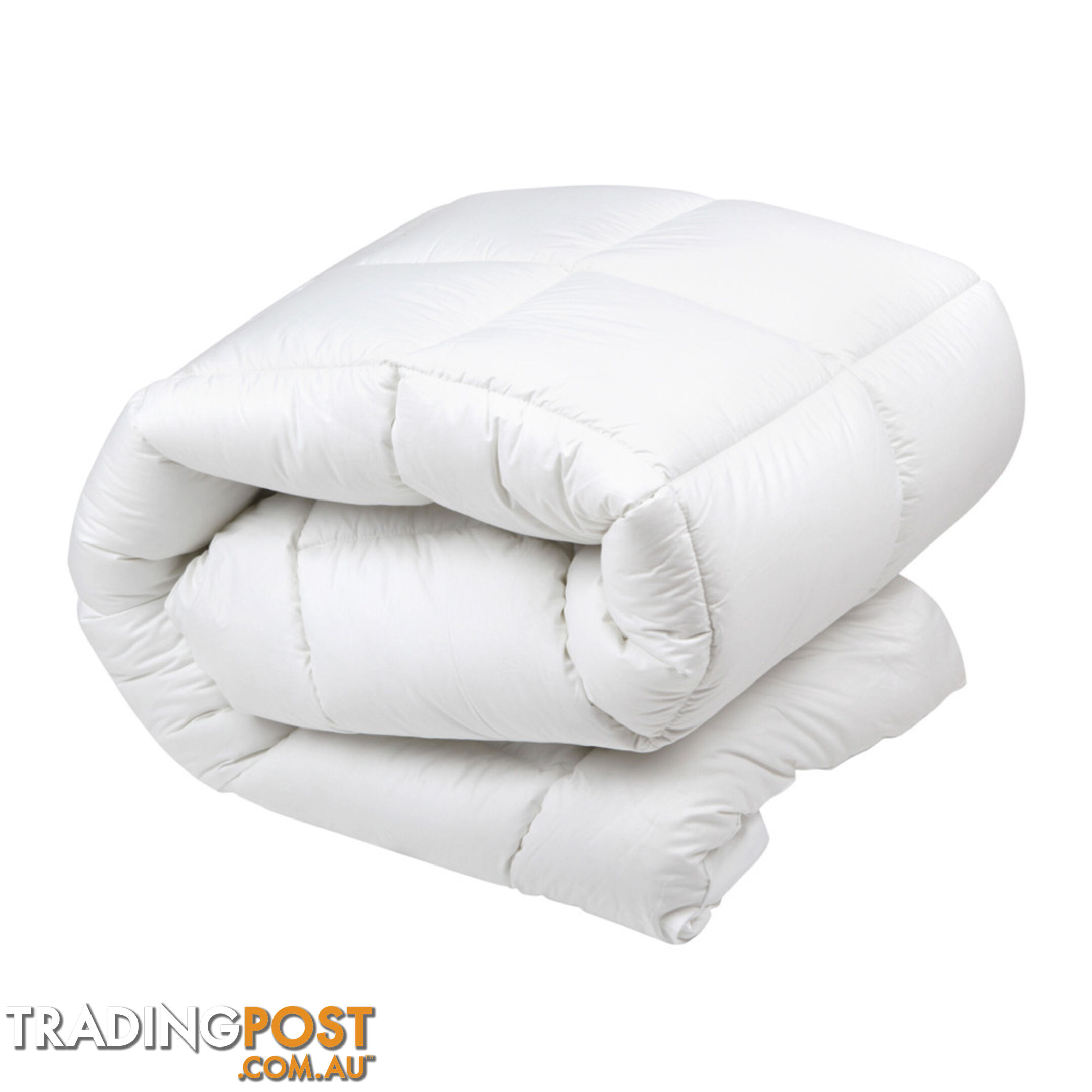 Duck Feather Down Quilt Queen White