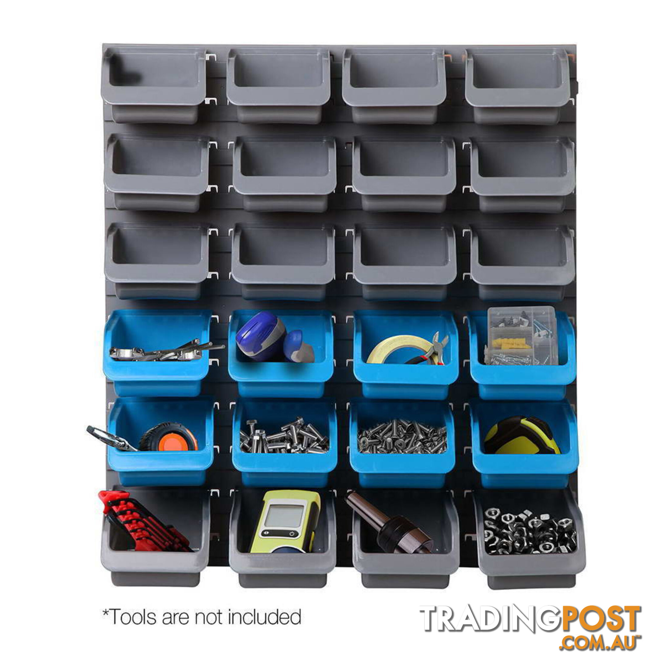 48 Piece Bin Wall Mounted Storage Rack