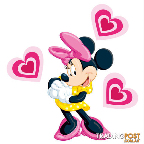 10 X Minnie Mouse Wall Stickers - Totally Movable over and over