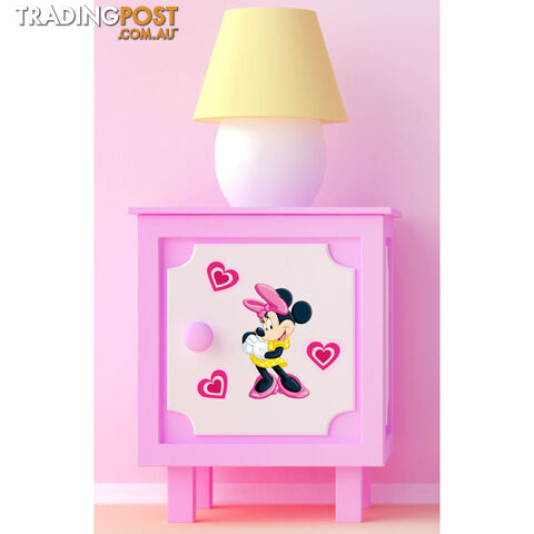 10 X Minnie Mouse Wall Stickers - Totally Movable over and over