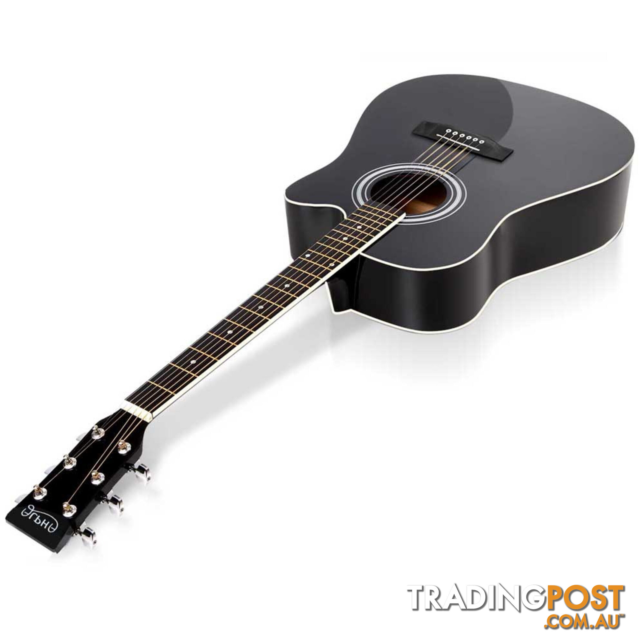 41 Steel-Stringed Acoustic Guitar Black