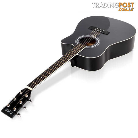 41 Steel-Stringed Acoustic Guitar Black