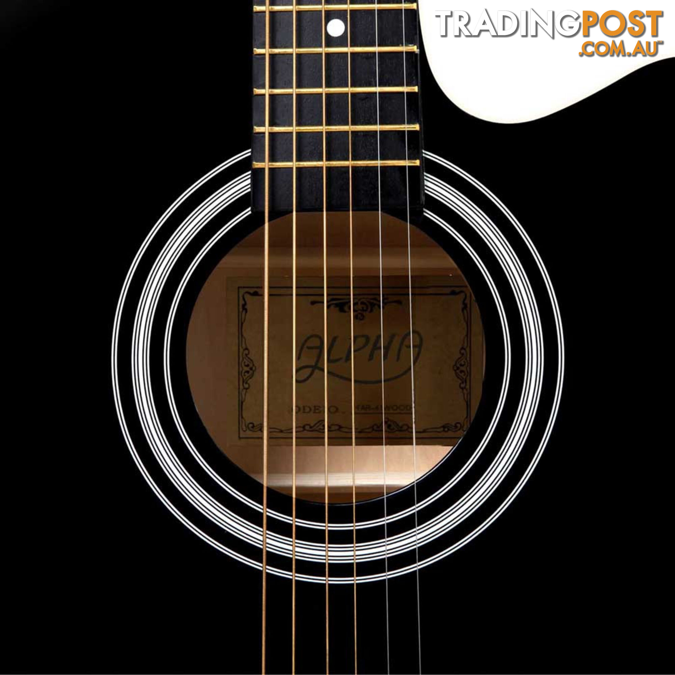 41 Steel-Stringed Acoustic Guitar Black