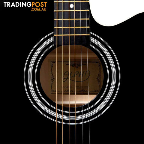 41 Steel-Stringed Acoustic Guitar Black