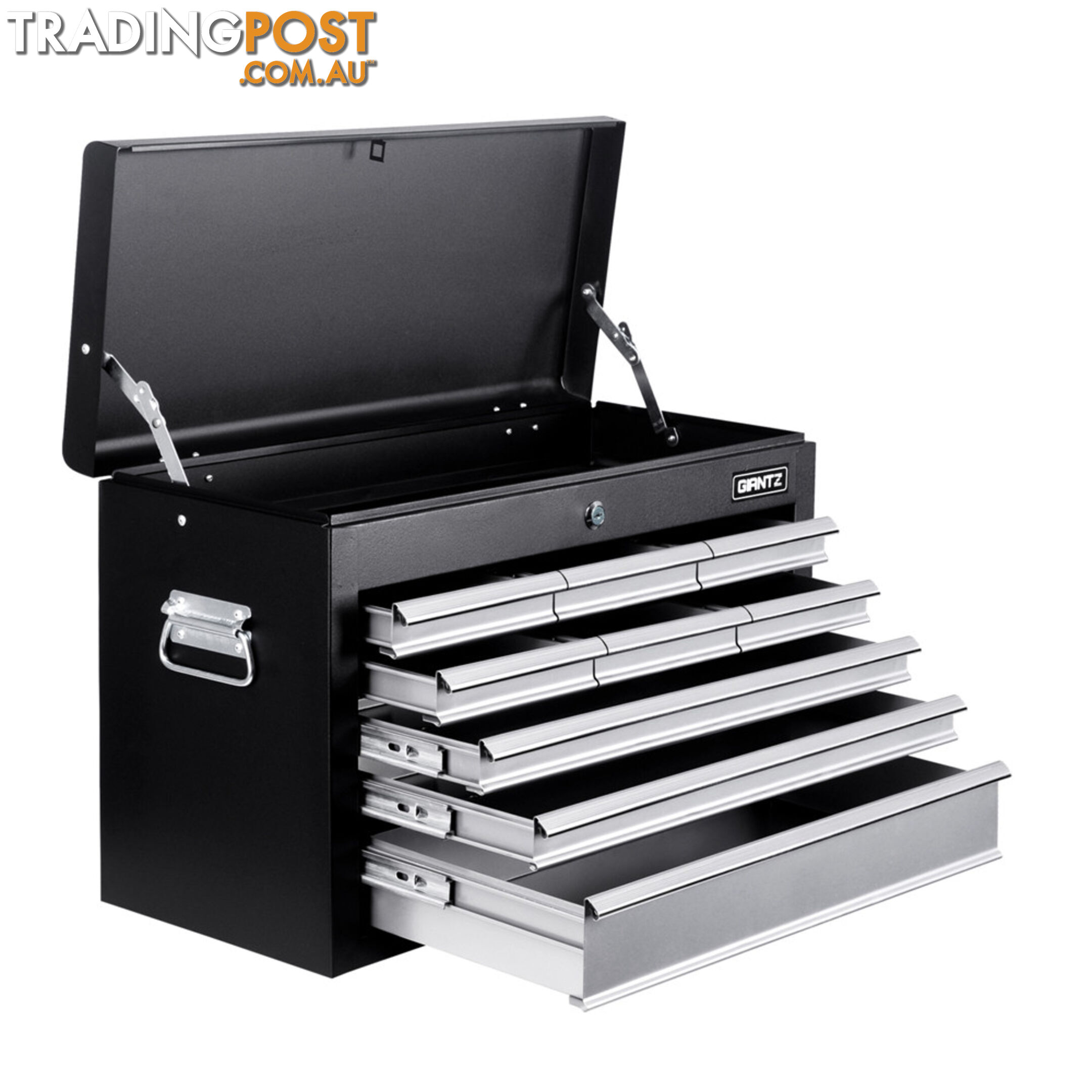 9 Drawers Tool Box Chest Black/Grey